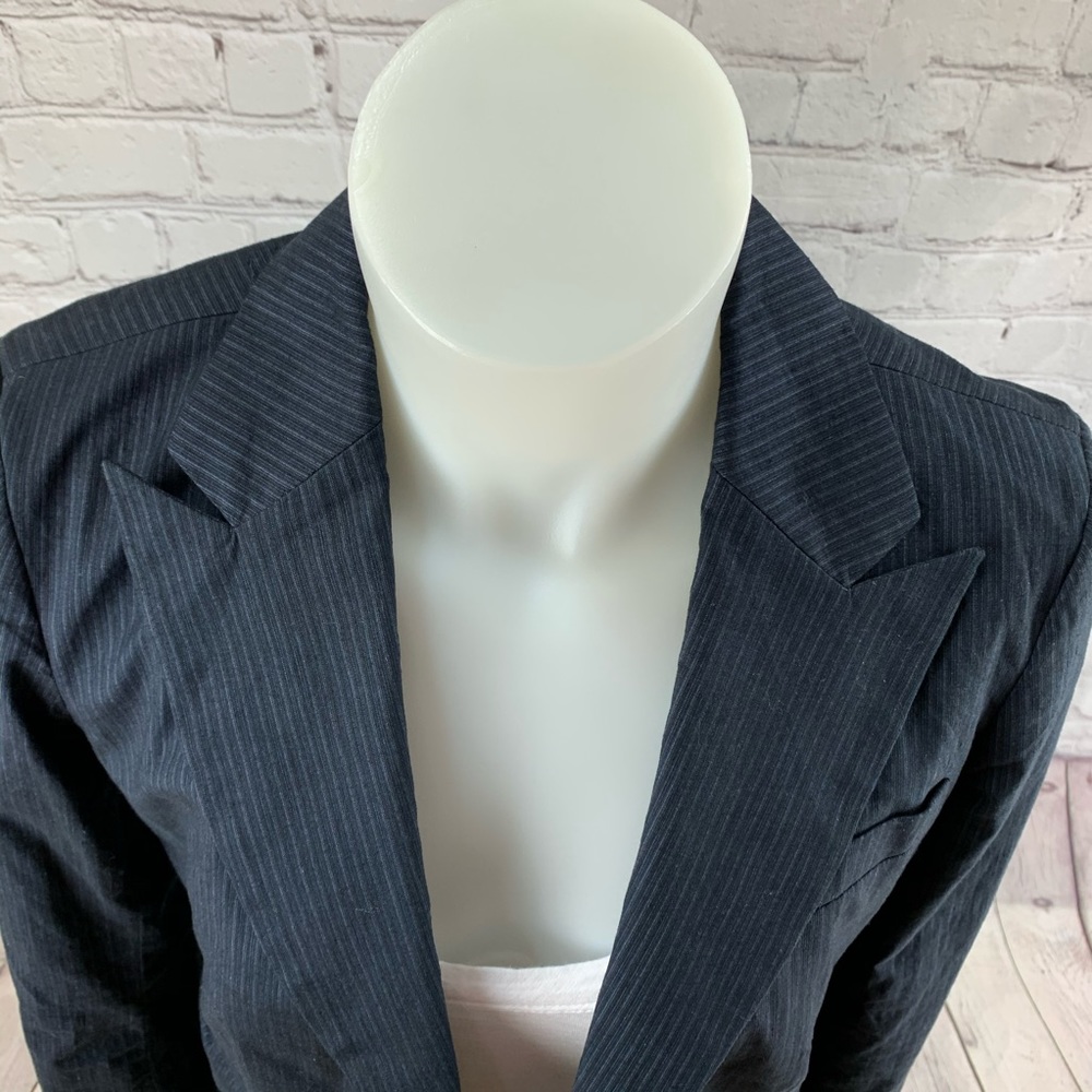 NWT Banana Republic Pinstripe Suit Jacket Blazer Size 6 - Picture 3 of 8